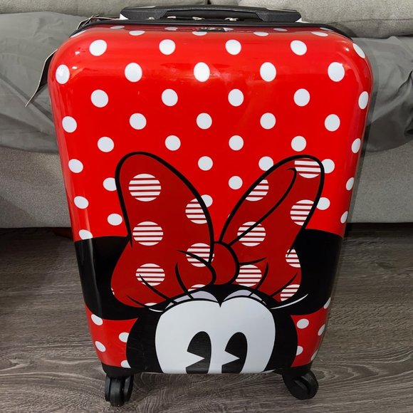 FUL Disney Minnie Mouse Polka Dot 21” Carry-On Hardside Spinner Suitcase Luggage